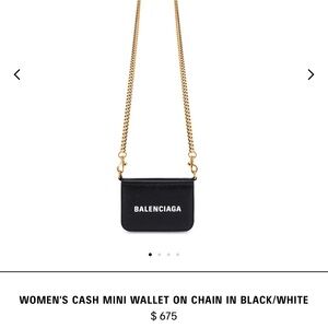 Balenciaga small wallet on chain purse